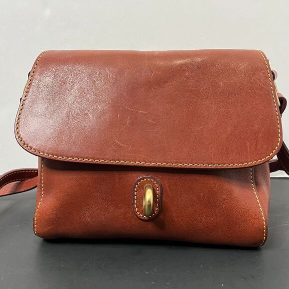Dooney & Bourke Womens Ashley Messenger Bag Florentine Vacchetta Leather - Picture 5 of 14